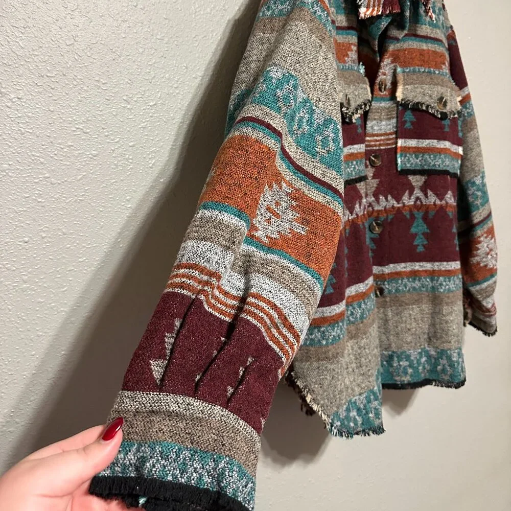 Shero Aztec Button Up Jacket - Picture 3 of 7